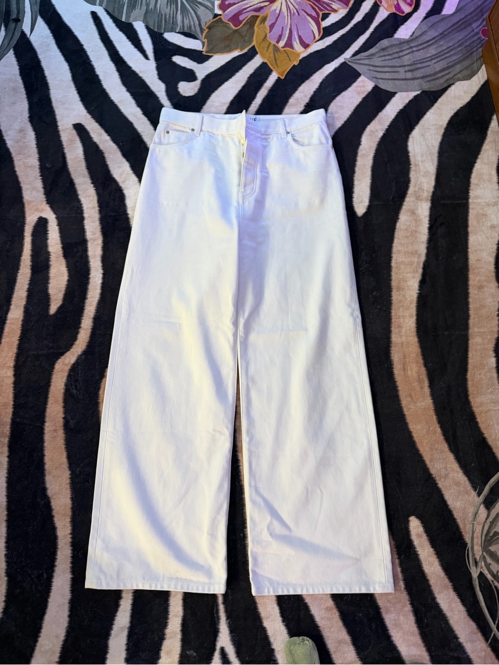 Loewe White Wide Leg Jeans